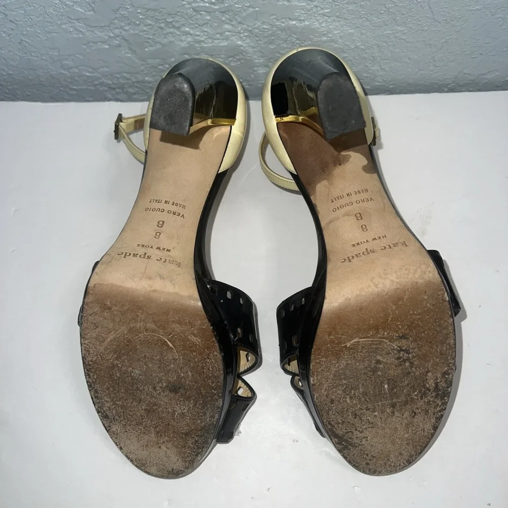 Kate Spade New York Block-heel Sandals, Made‎ in Italy Size 8B